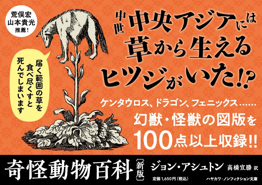 【A4パネル】単行本新刊『奇怪動物百科』