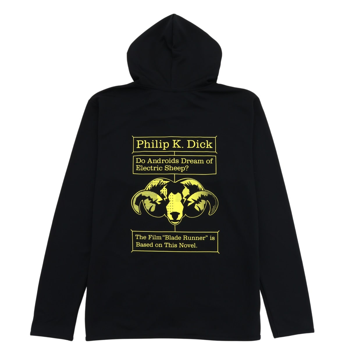 パーカー　ジップアップ　フィリップ・K・ディック　アンドロイドは電気羊の夢を見るか？　ドライ素材UVカット フード・ポケット付き【春夏用・薄手】