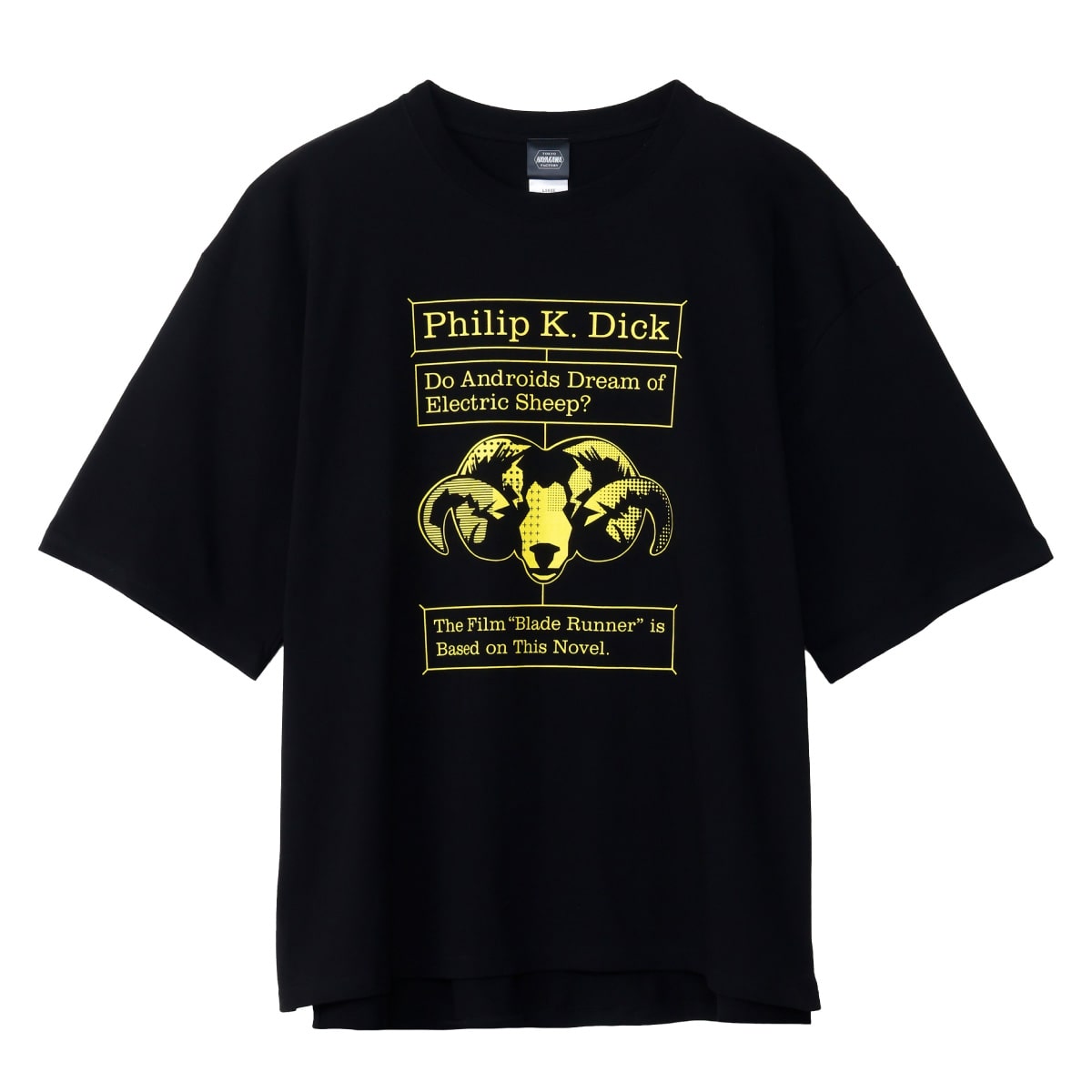 Tシャツ　ビッグシルエット　フィリップ・K・ディック　アンドロイドは電気羊の夢を見るか？