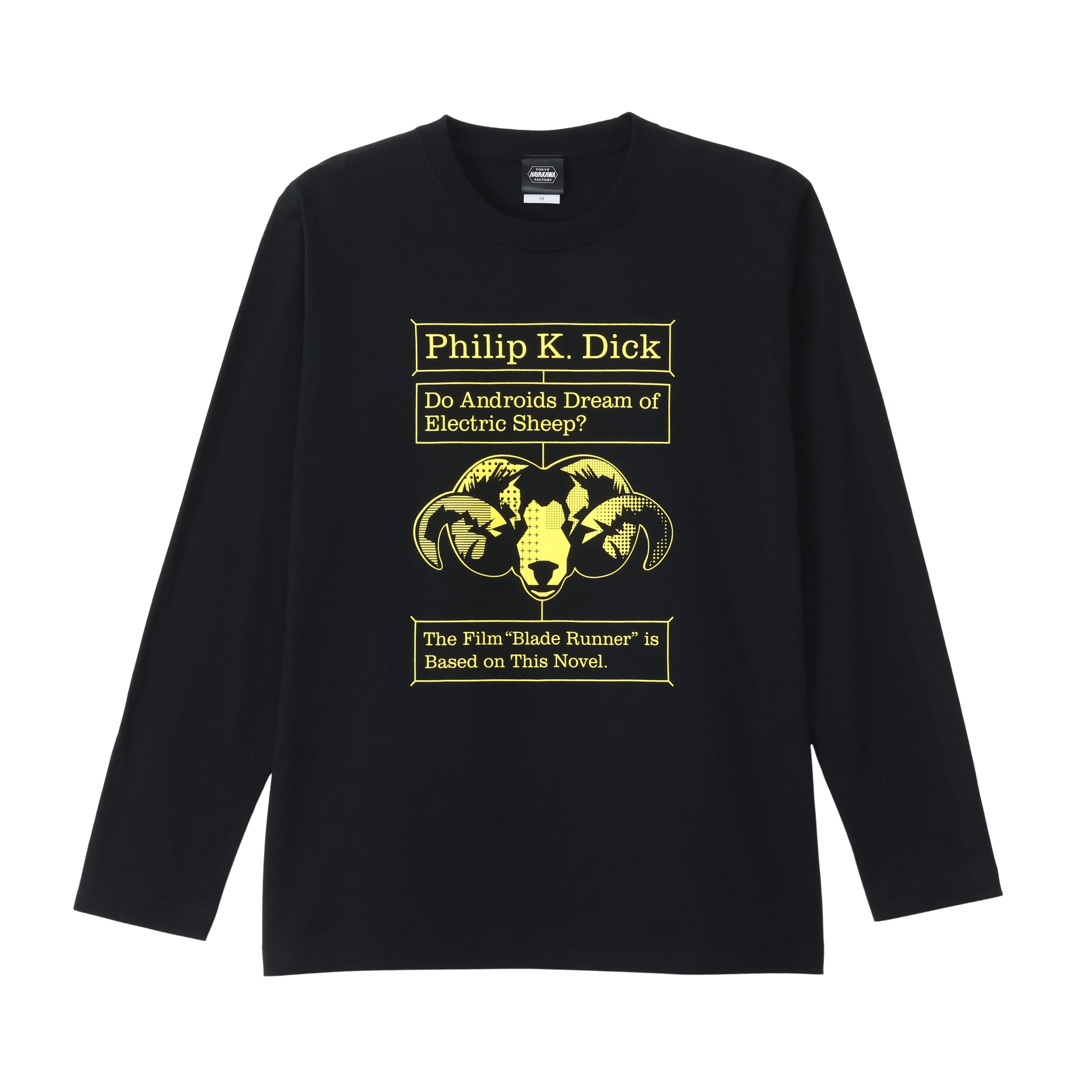 ロングスリーブTシャツ　フィリップ・K・ディック　アンドロイドは電気羊の夢を見るか？